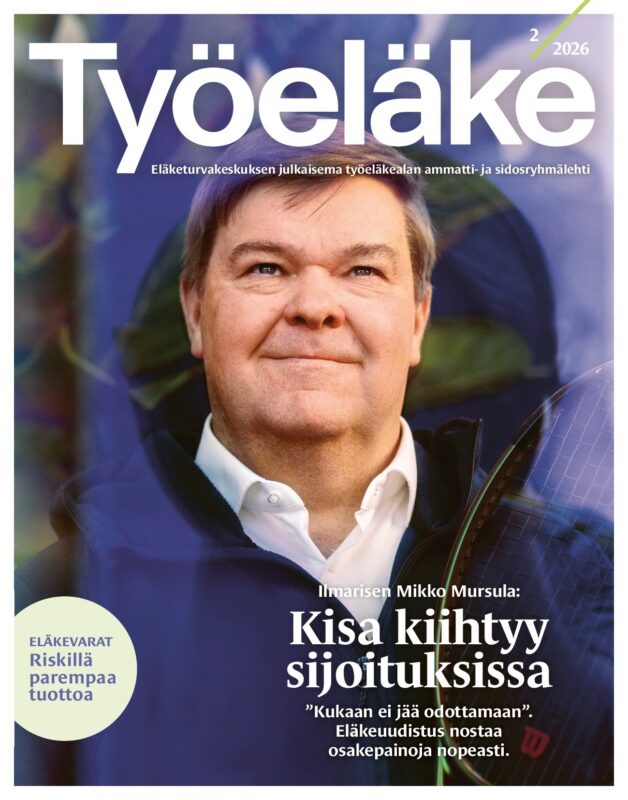 Mies katsoo kansikuvassa toiveikkaasti kohti tulevaa.